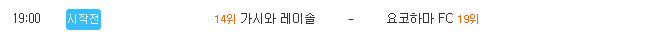 [J리그 분석] 8월 29일 가시와 레이솔 : 요코하마 FC 분석&무료중계